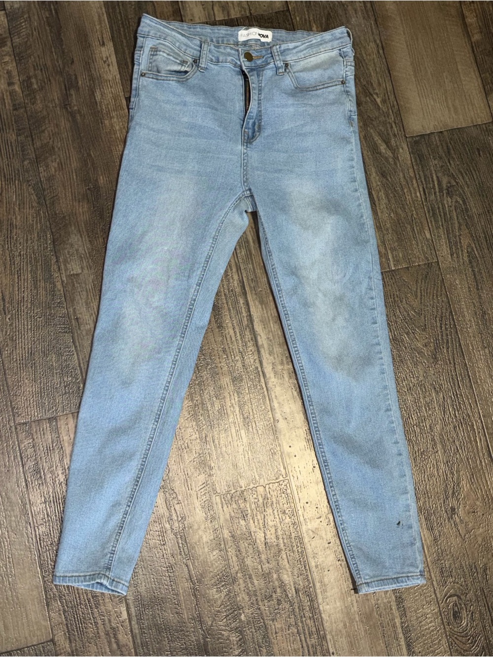 Fashion Nova Light Blue Skinny Jeans
